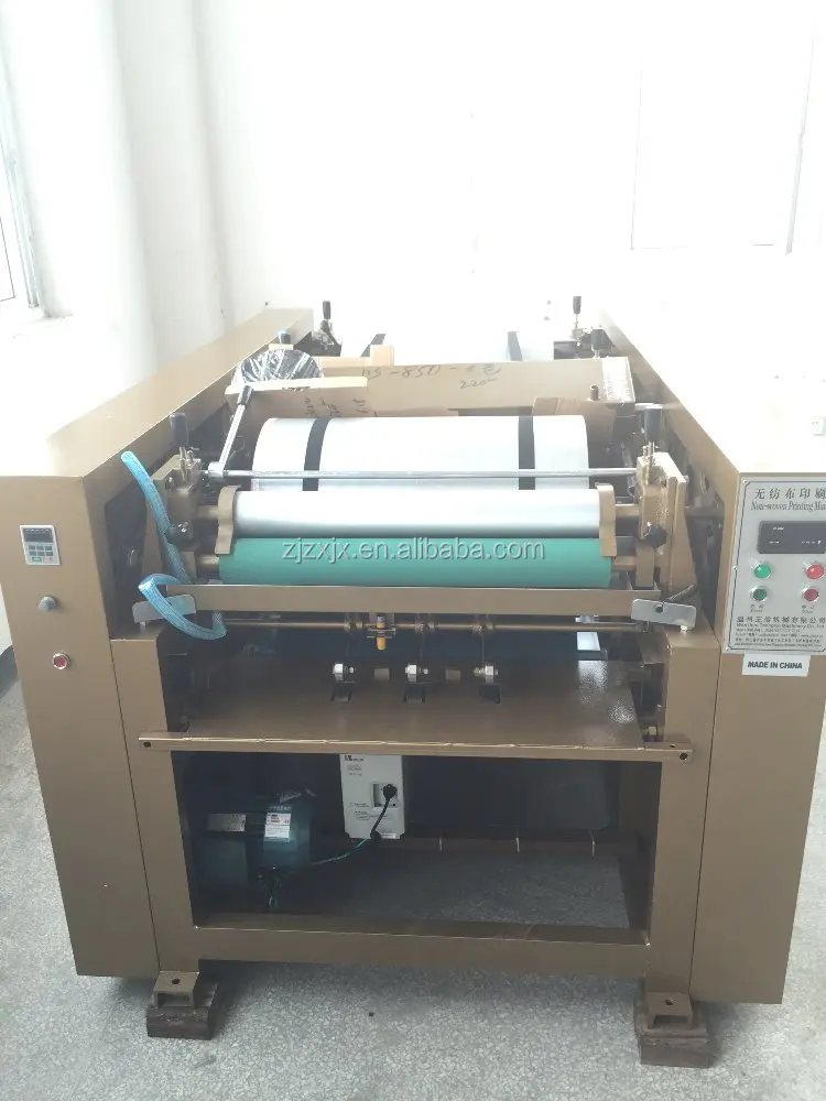 Ручная флексографическая печатная машина из нетканого материала для сумок четырех цветов