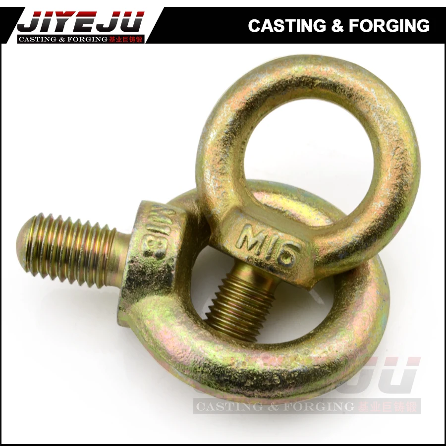 Jis b 1168 M14 M16 M18 Galvanized Steel Forged Anchor Eye Bolts