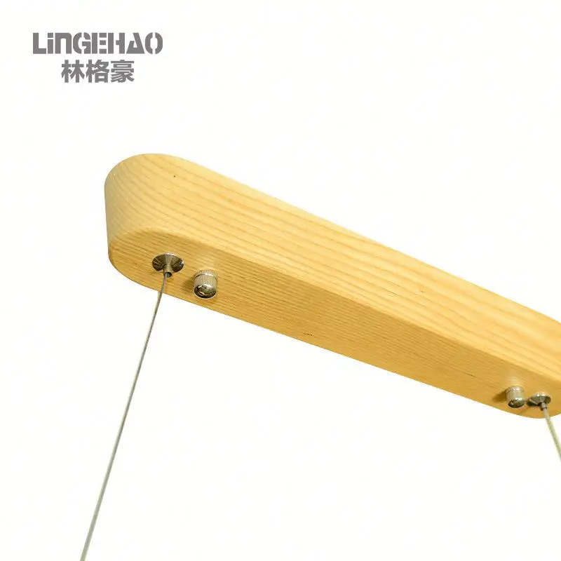 15w hanging lights Indoor decoration wooden lamp led pendent linear light
