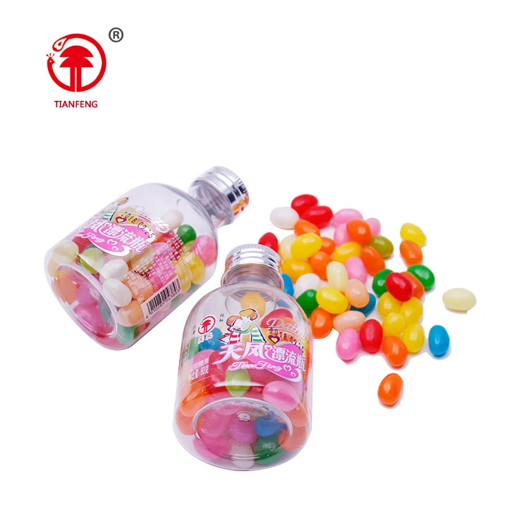 Promotion boxes packing gummy sweet candy jelly tianfeng bean halal gel jelly beans confectionery sweets