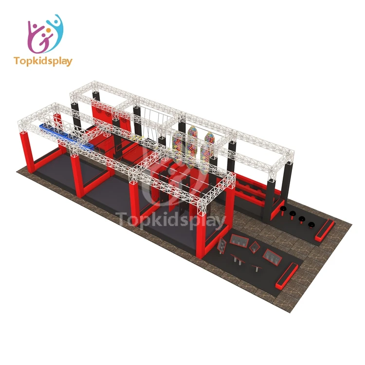 Best Rectangle Trampoline Commercial Ninja Course