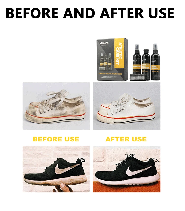 Giant best effective shoe cleaning protector set sneaker shoe cleaner