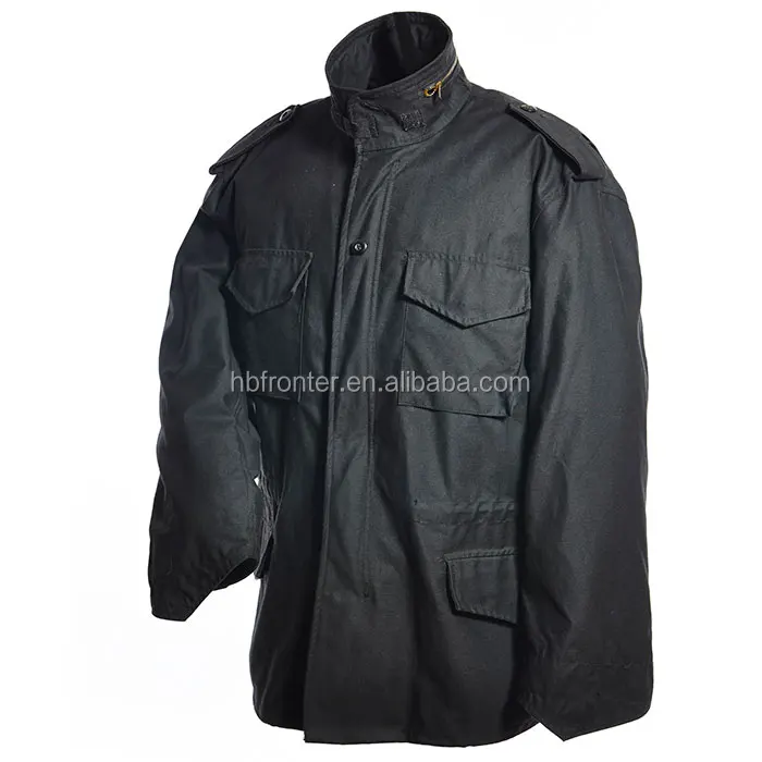 US Army Military M65 Mens Field Jacket Black Winter Military Clothing