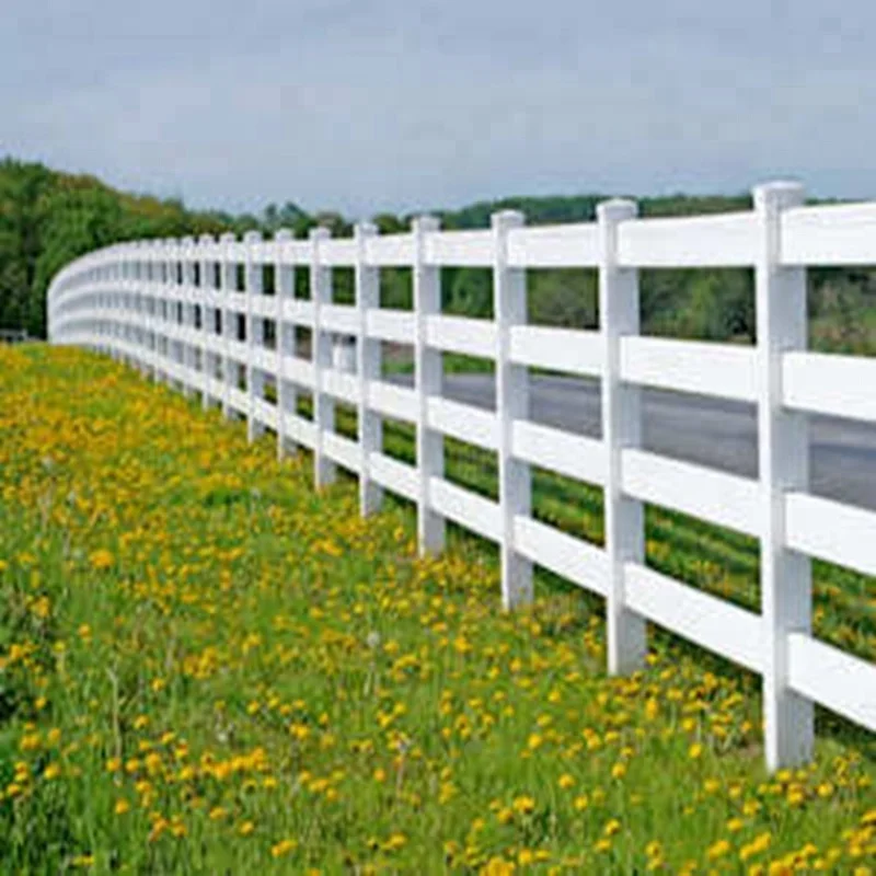 PVC POST AND RAIL FENCE