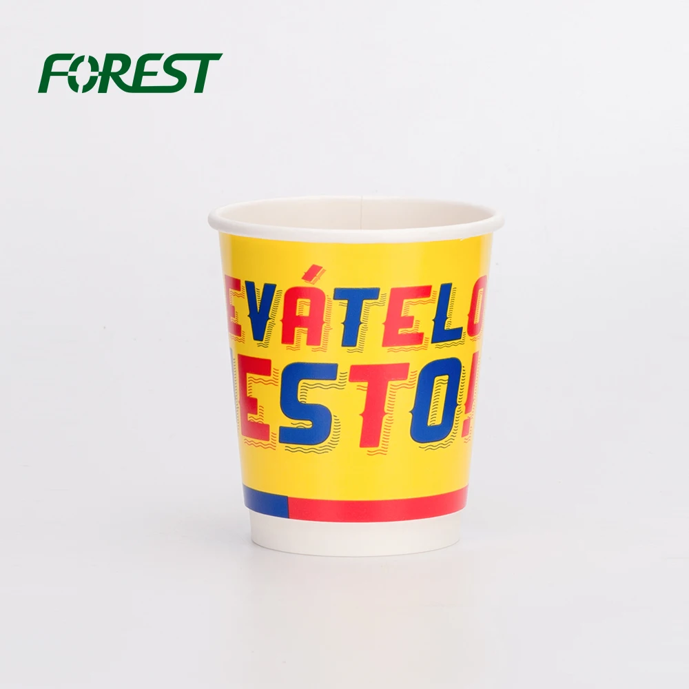 Custom waxed cardboard disposable coffee cups