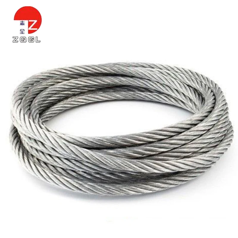1x7 Struature Galvanized Steel Wire Rope For Car Parking System