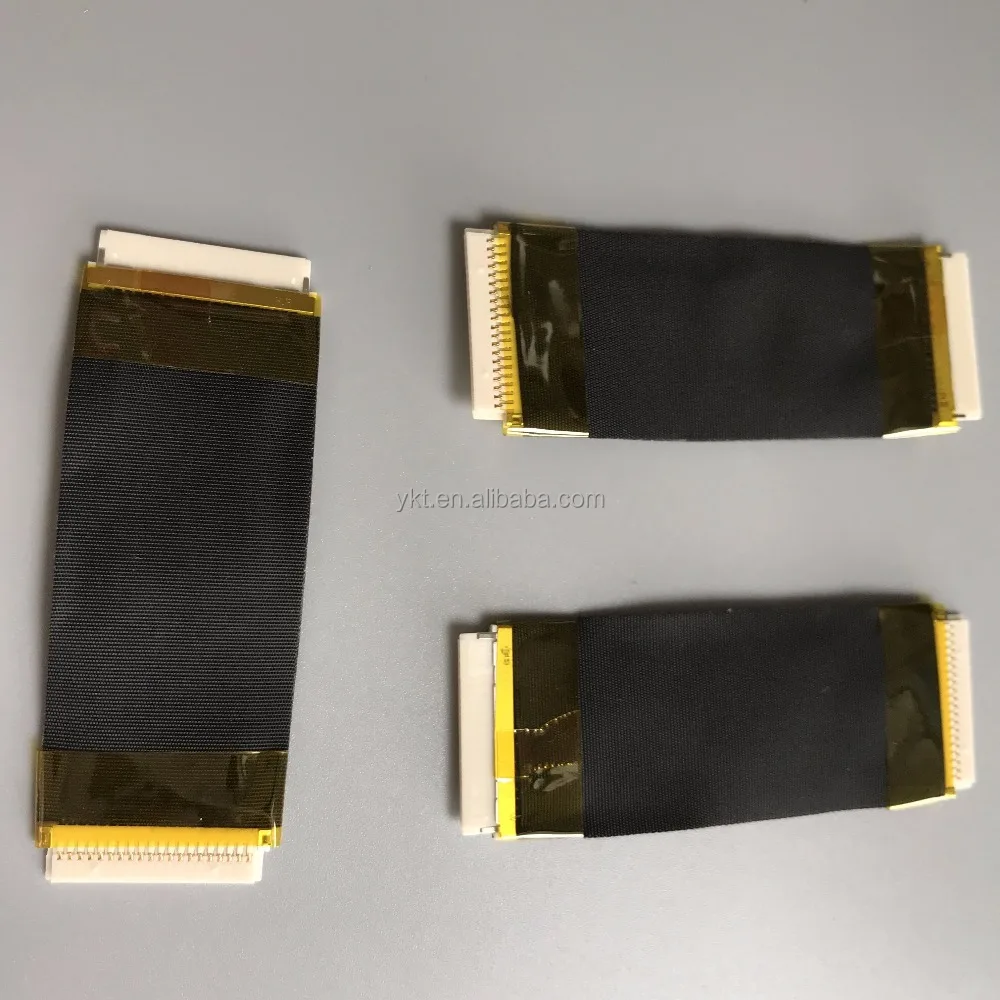 DF19-20S-1C to DF19-20S-1C flat lvds cable 50mm Crimped wire length