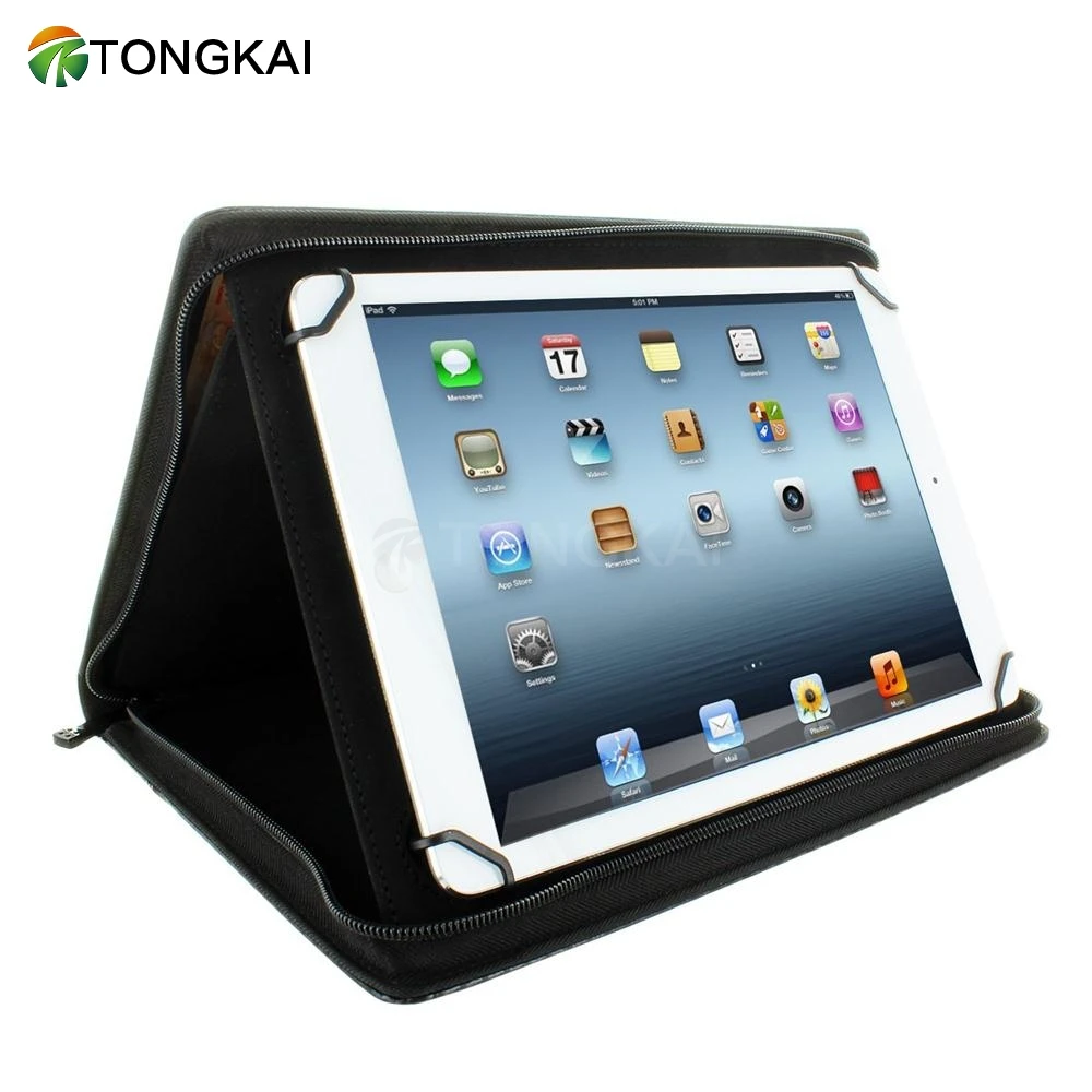 Customizable A4 File Zipper Multifunction More Data Pockets Padfolio Pu Leather Folder