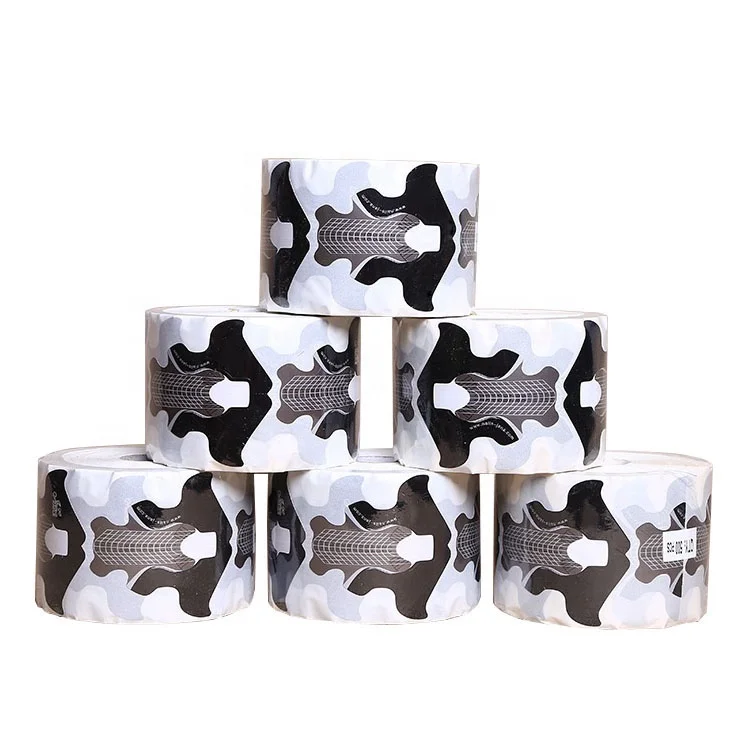 
2019 OEM Private Label Extra Long Slef Advensive Guide For Acrylic UV Gel Tip Extension Acrylic Paper Nail Form 