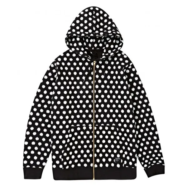 voluminous sweatshirts with scratched dots