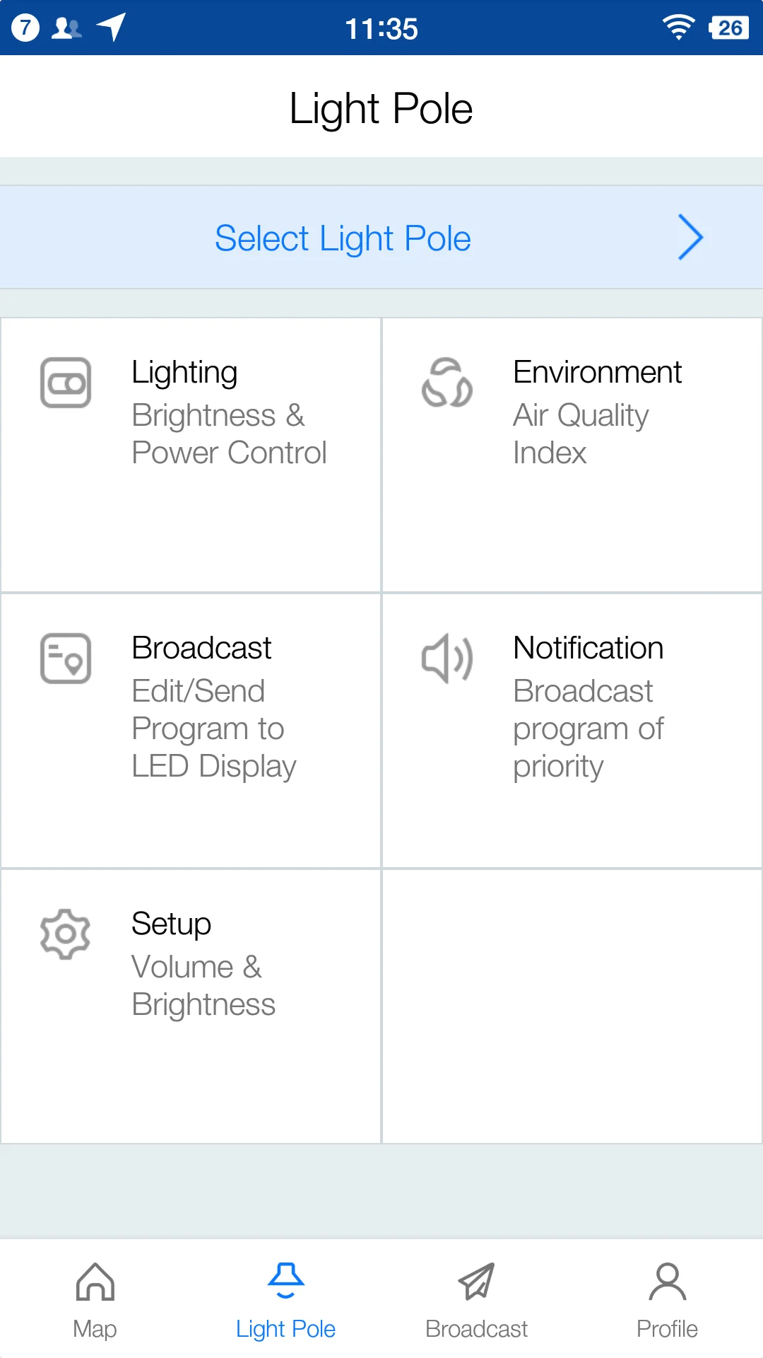 8m wifi all in one smart traffic single arm high light smart pole