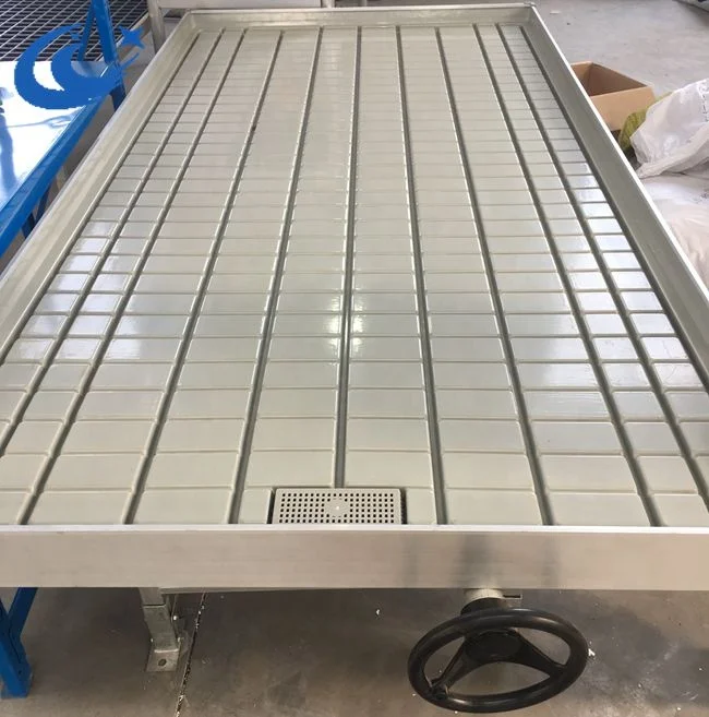 EBB and flood 4ftx8ft rolling bench rolling table with vertical frame