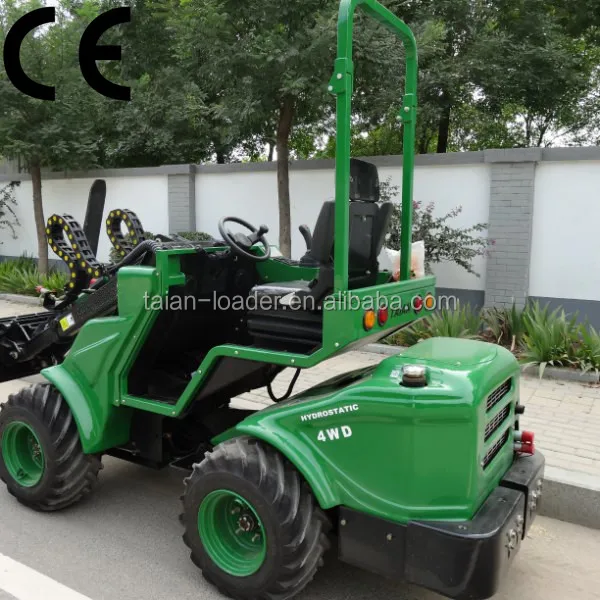 4wd mini front end loader TAIAN DY840 small lawn mower tractor with Ripper