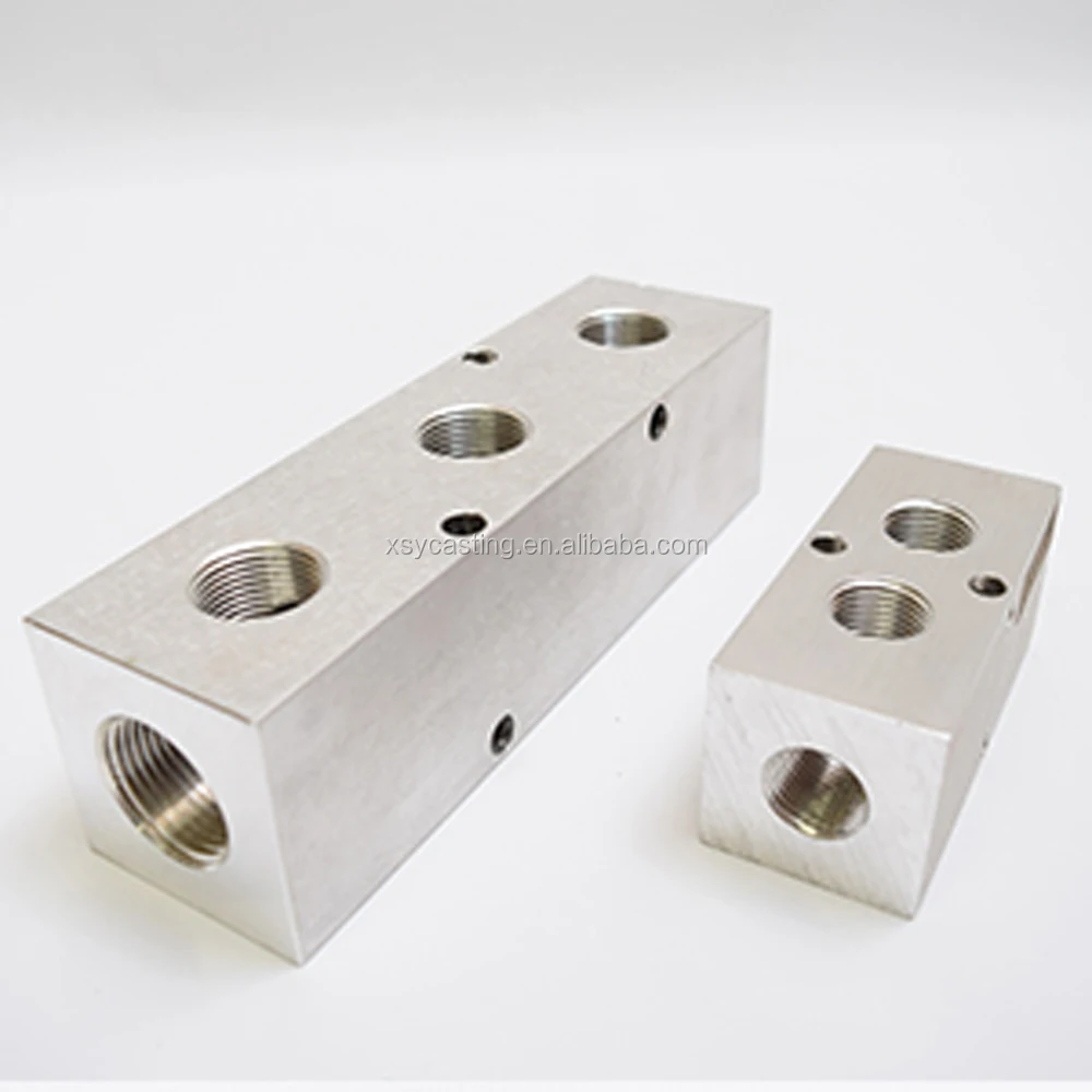 Китайский изготовленный на заказ CNC фрезерованные быстрое соединение воздушный шланг гидравлический в кузнице блоки