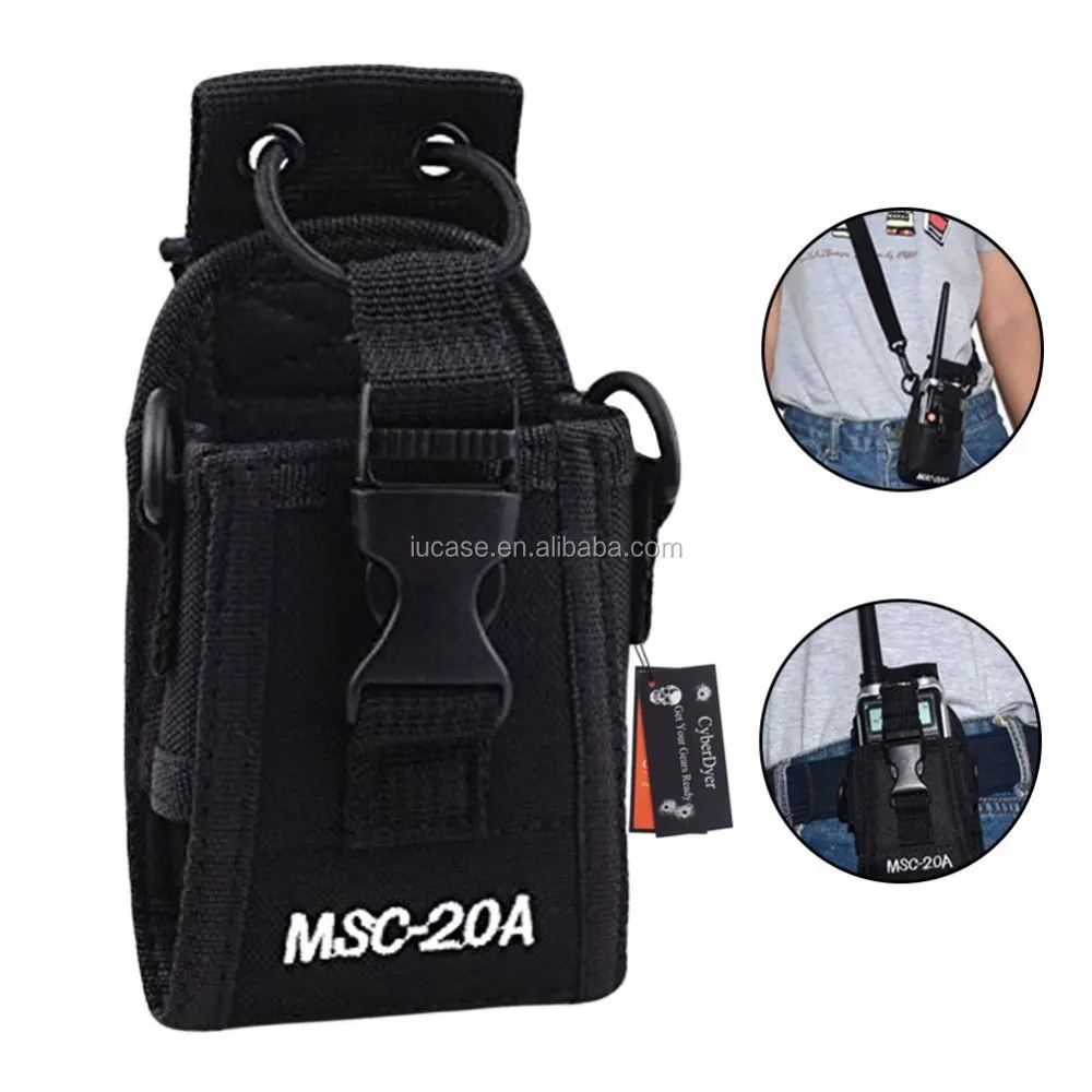 Casepert 3 in1 Multi-function Nylon Radio Holder with belt for Kenwood/Baofeng/Motorola/Yaesu Two Way Radio Walkie Talkie