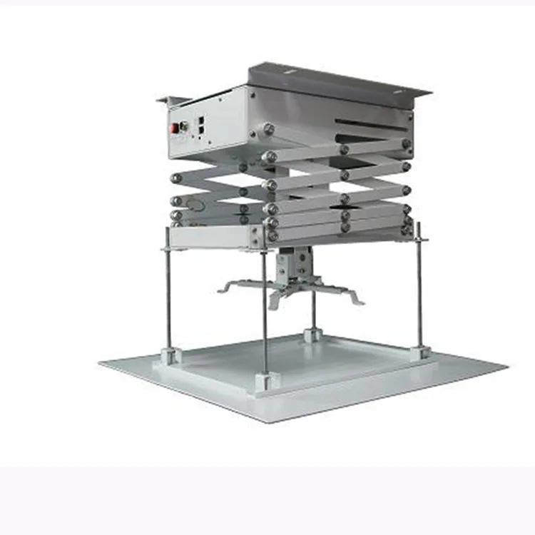 Моторизованный ножничный подъемник для проектора с универсальным держателем крепления