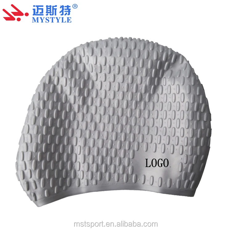 Funny cool water drop swimming caps