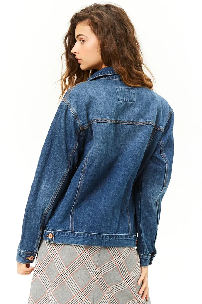 
OEM New Fashion Casual Basic Denim Women Jacket for Winter 