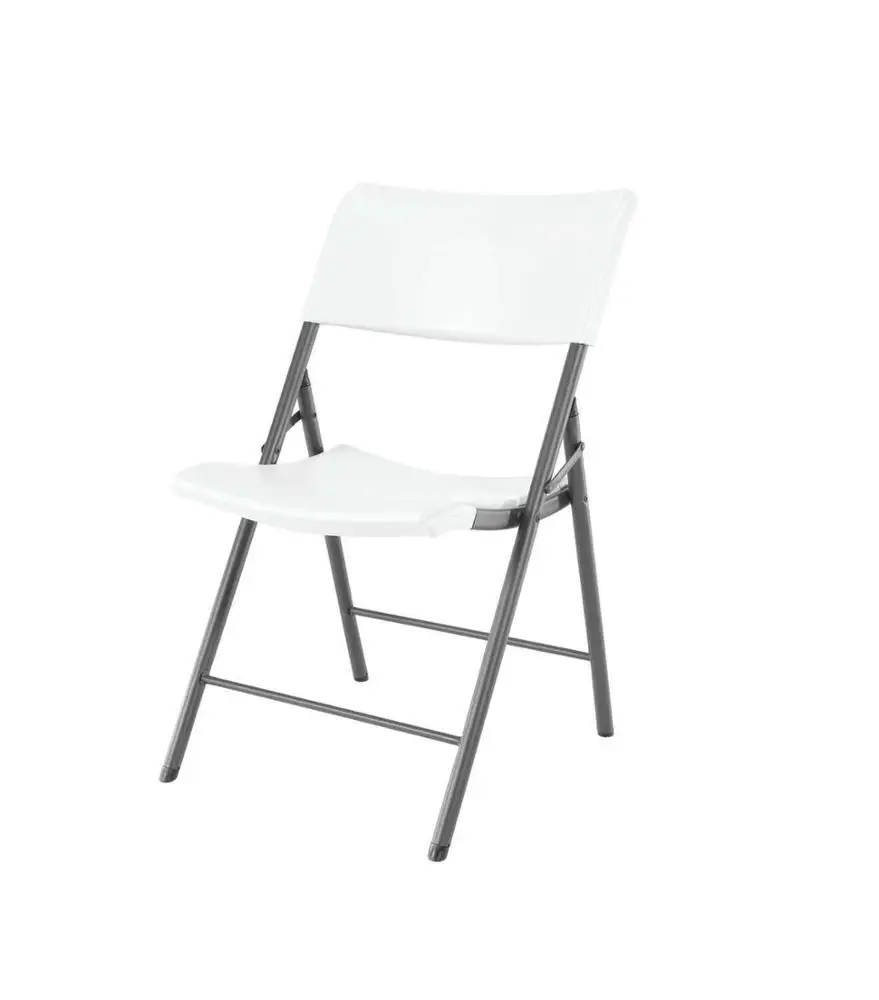 Outdoor Steel Frame White HDPE Plastic Folding Camping Picnic Chair