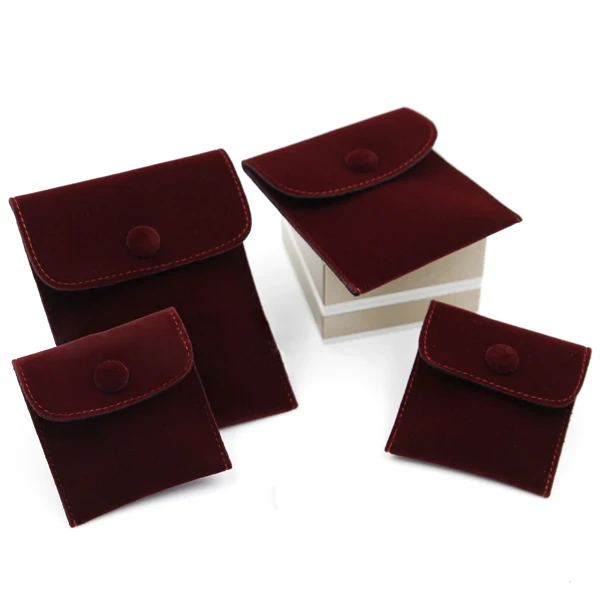 Custom Excellent Velvet Envelope Bag Various Colors Flap Suede Jewelry Pouch
