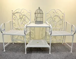 outdoor garden wrought iron table and chairs sets Other Metal Furniture