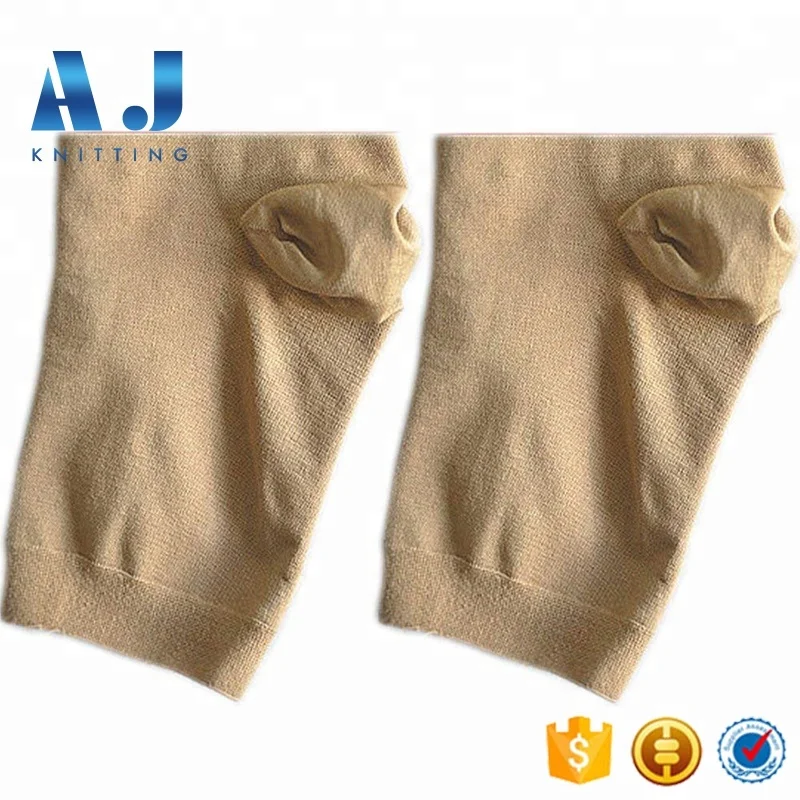 AJ18179 OEM Medical 20-30 mmHg Copper Compression Socks Open Toe Leg Support Stocking Knee High Socks with Zipper