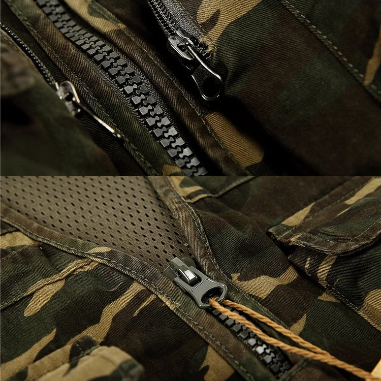 Жилет мужской с несколькими карманами, хлопковый жилет для рыбалки, скалолазания, рыбалки, пешего туризма, журналиста, фотография