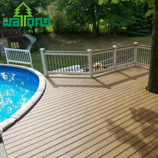 Various colors wpc environmental composites parquet flooring outdoor decking