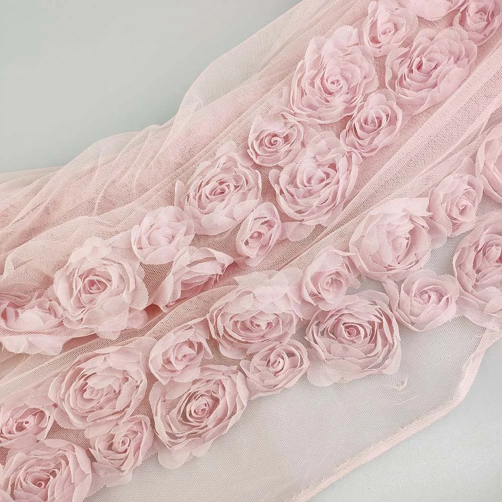 Тюль с вышивкой в виде Розы, фата для невесты, Тюлевая ткань для невесты
