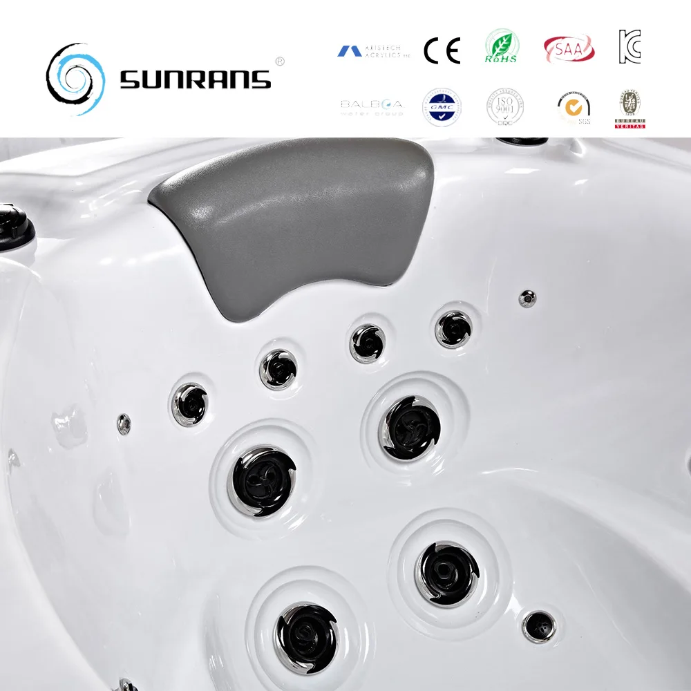 Hot Sale CE Approved Solid Surface Bathtubs One Person Hot Tub Hydromassage Bath Spa With Balboa Control System