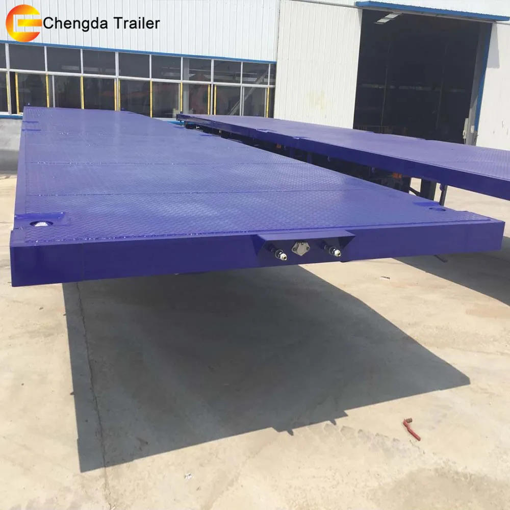 20ft 40ft Container semi trailer flatbed trailer dimensions