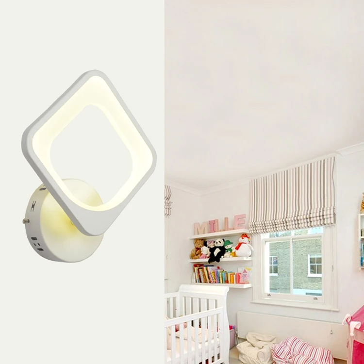 
2018 Square Shape Fancy Simple Design LED Wall Light Indoor Use 