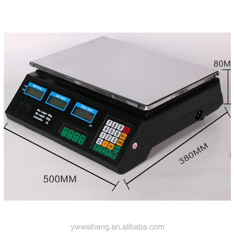 Electronic pricing scale  platform scale  40kg livestock weighing scales with price Russian
