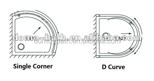 DOMO Custom made fiberglass oval shower tray,SMC shower tray,shower base