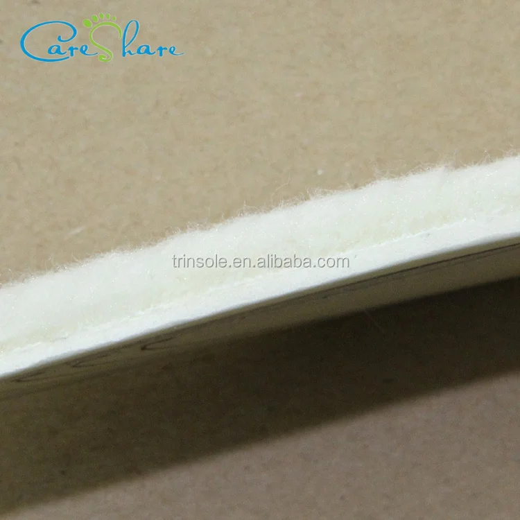 Latex with polyester wool warm insoles winter heated shoe insoles