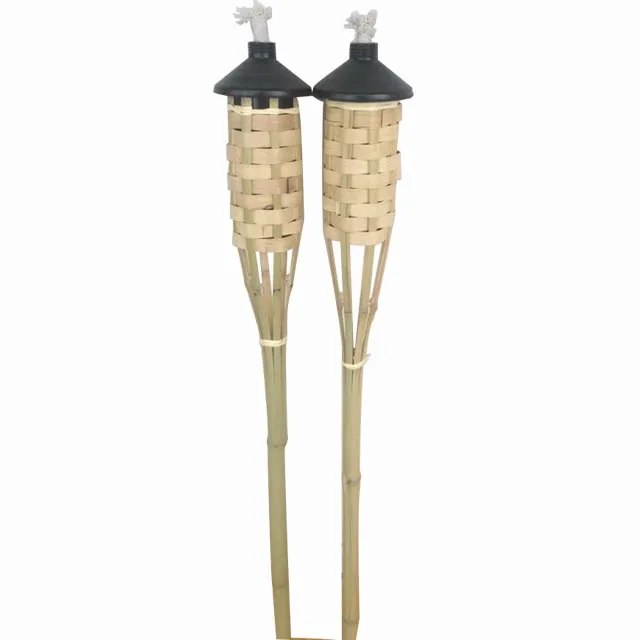 colored bamboo torch
