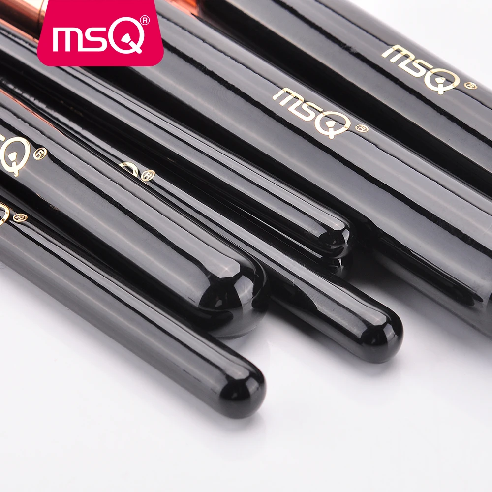 MSQ 10 шт. высокое качество собственный бренд частная марка розовое золото оптовая продажа кистей для макияжа