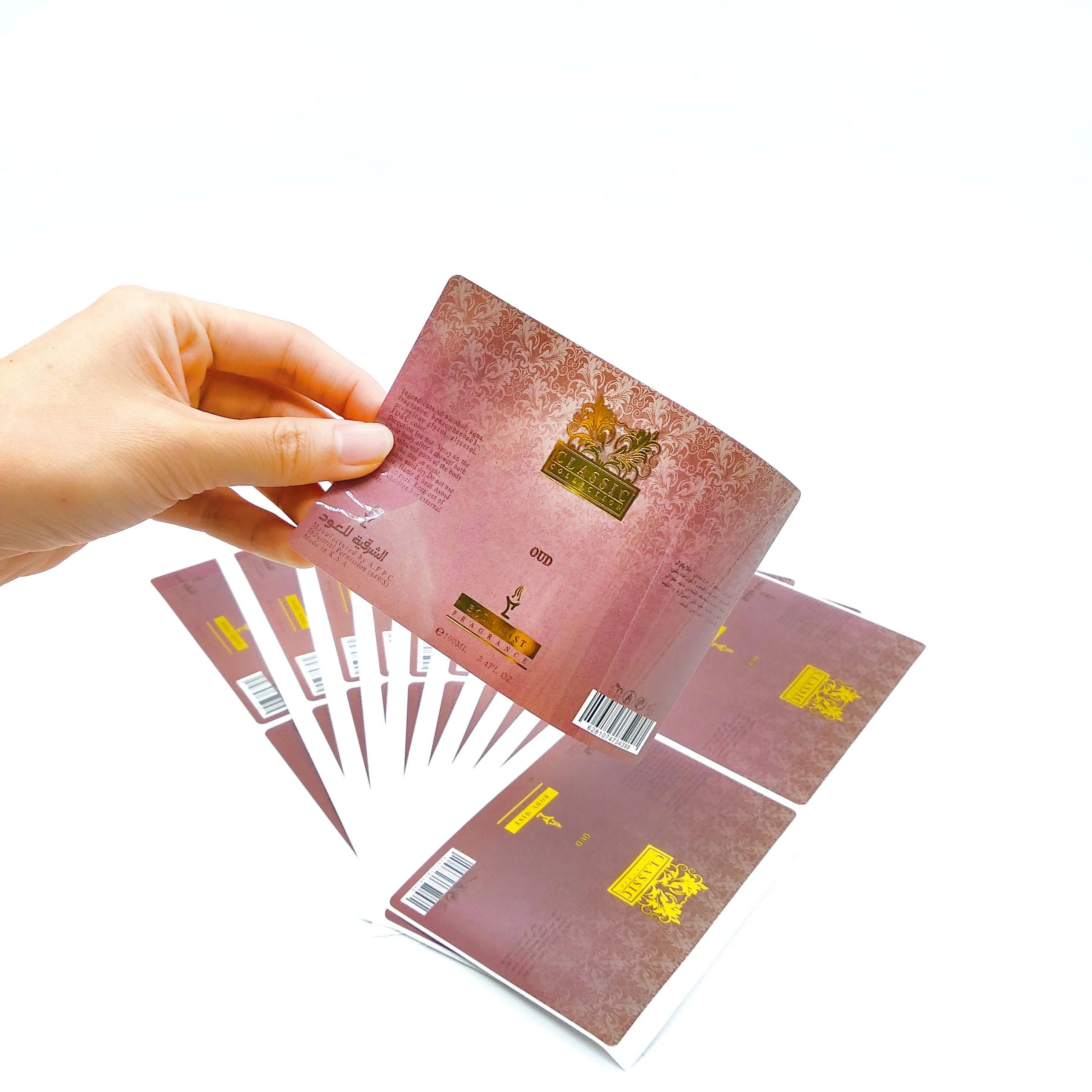 Classic type skin protectant glossy laminated die cut private label