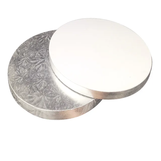 wholesale disposable round silver foil cake drum boards cake boards cake base
