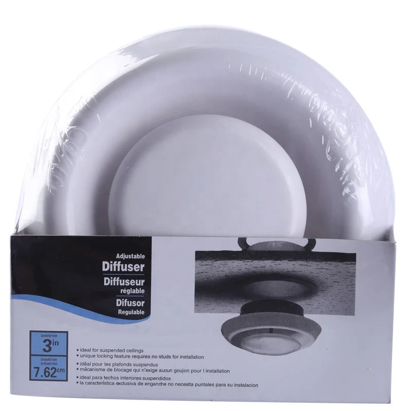 Round Air Diffuser Plastic Air Vent Ceiling For Air Conditioning Ventilation System