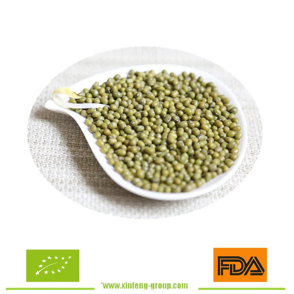 
green mung beans bright green 3.6mm size bean for food 