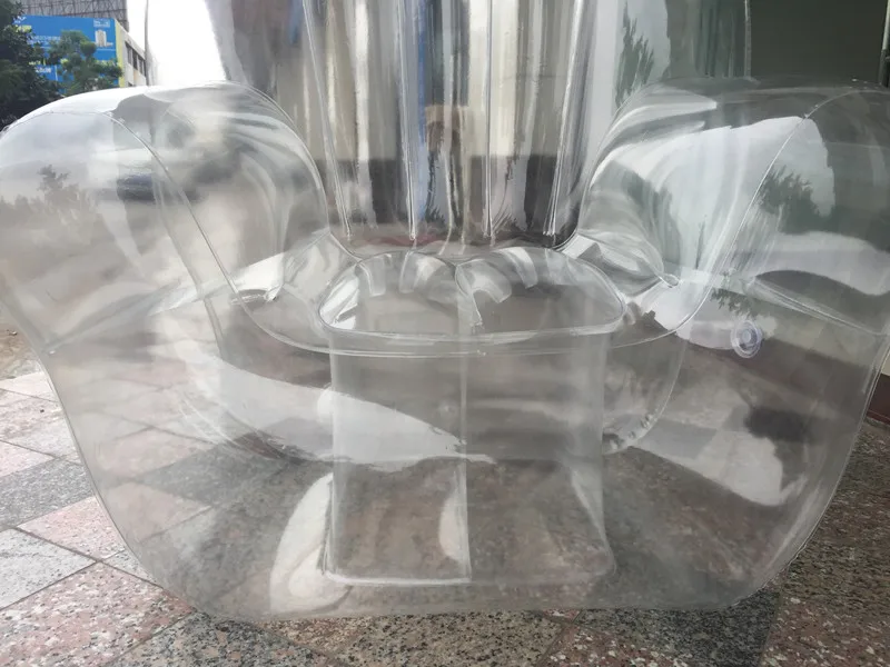 Hot Sale OEM Transparent Inflatable Furniture Waterproof Transparent Fast Air Inflatable Sofa for Adults
