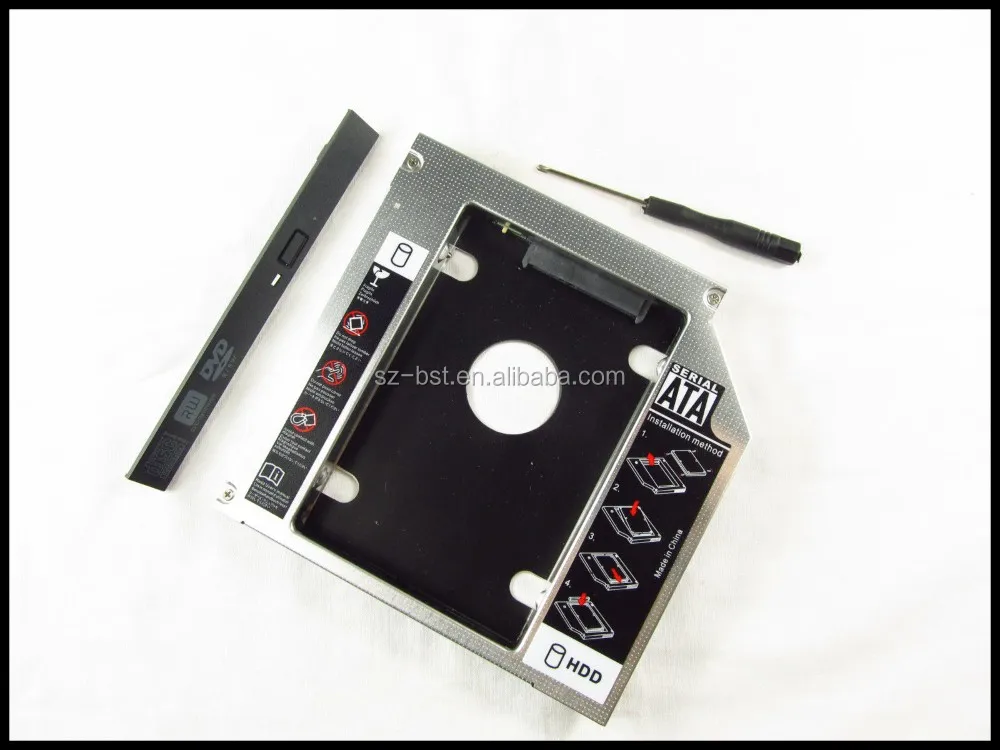 2-й 12,7 мм жесткий диск HDD Caddy для HP EliteBook 8460w 8560w 8570w 8760w 8770w