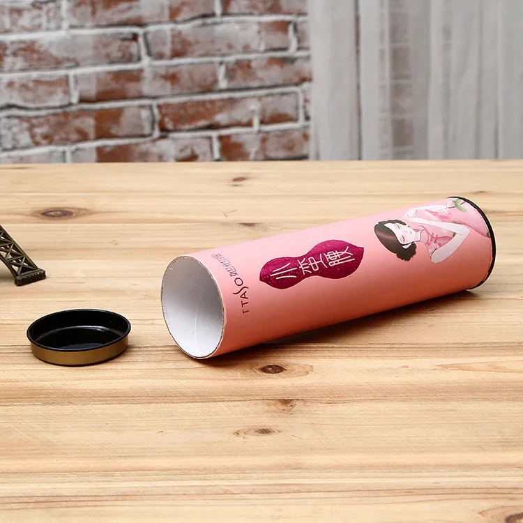 
Custom biodegradable box printed paper tube cardboard push up deodorant containers for food packing 