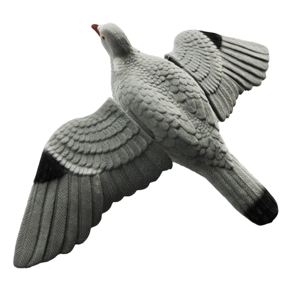 Flocked Flying Pigeon Full Body with Bucket for Rotary and Bouncer