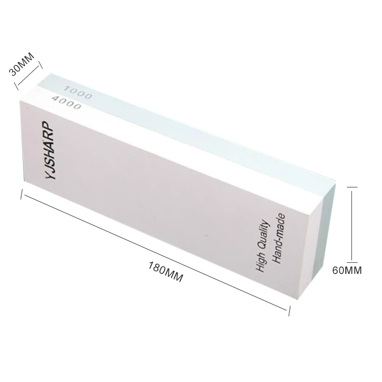 Sharpening stone whetstone 1000/4000 in white blue color sharpening stone grit for kitchen knives