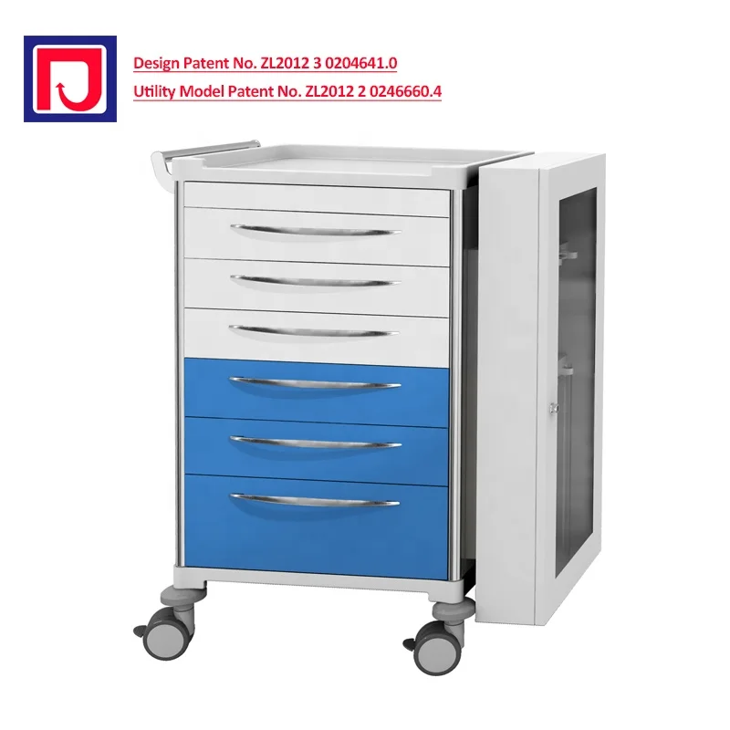 Patient difficult airway cart hospital medical trolley