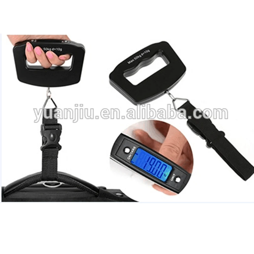 50kg/ 10g luggage weight scale with Hanging Strap