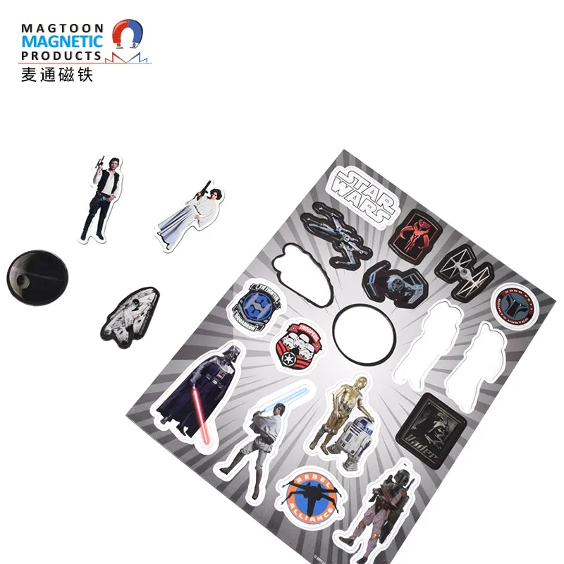 Customized coated paper puzzle refrigerator paste, magnetic refrigerator paste puzzle