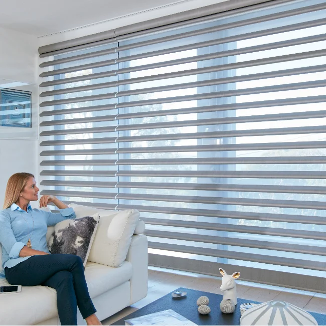 Motorized shangri-la blind produce in China shangri-la roller shades